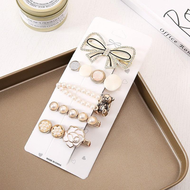 5PCS Rhinestone Hair Pins Hair Clip Set