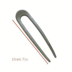 2pcs U Shaped Hair Pin Hair Bun Holder Hair Clip Hair Styling Accessories
