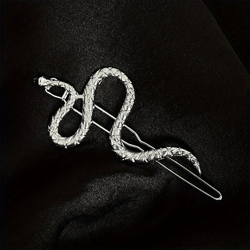 Metal Golden Snake Hair Clip Non-slip Bangs Clip