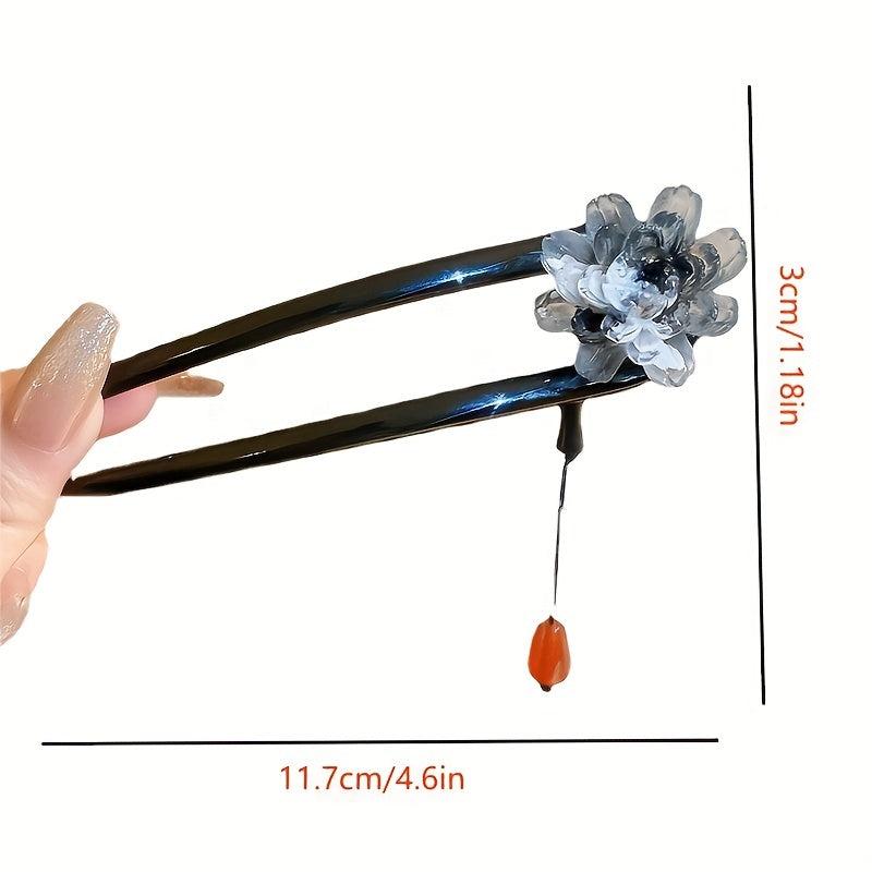 Gradient Flower Hairpin Chinese Style Hair Accessories