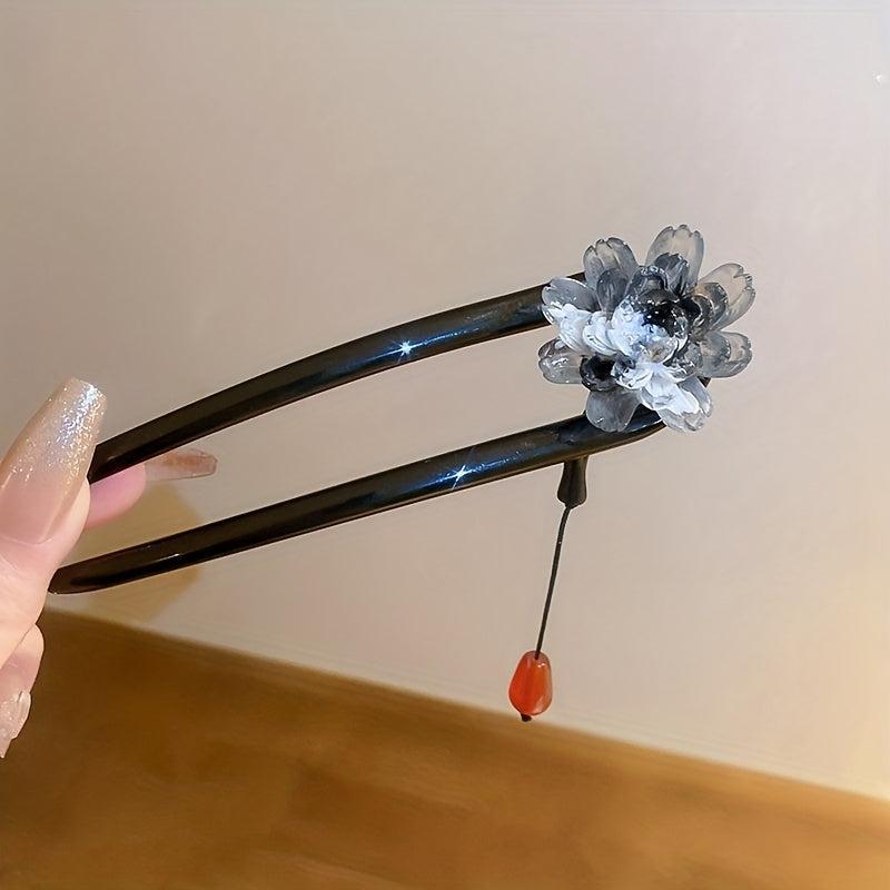 Gradient Flower Hairpin Chinese Style Hair Accessories