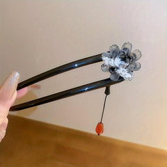 Gradient Flower Hairpin Chinese Style Hair Accessories