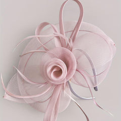 Women Flower Mesh Veil Headband for Wedding Hat Derbyhat Church Hat