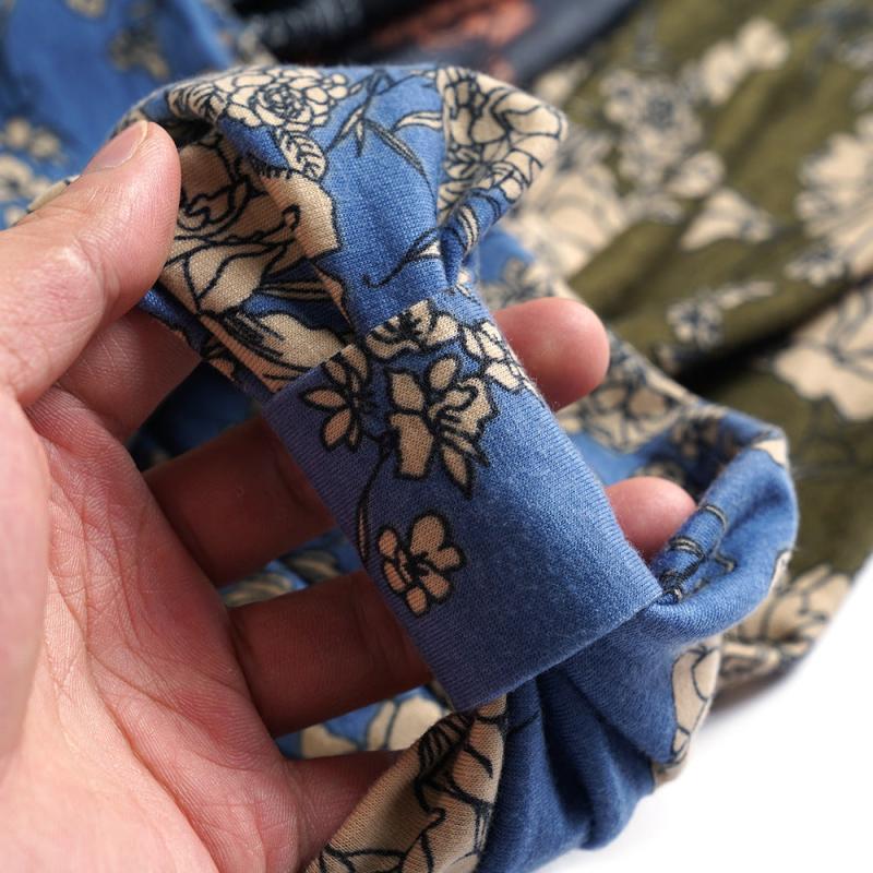 Daisy Printed Boho Headbands Elastic Headband Stylish Wrap Headbands