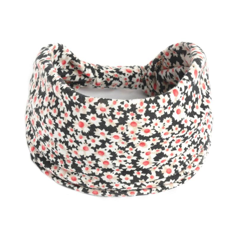 Daisy Printed Boho Headbands Elastic Headband Stylish Wrap Headbands