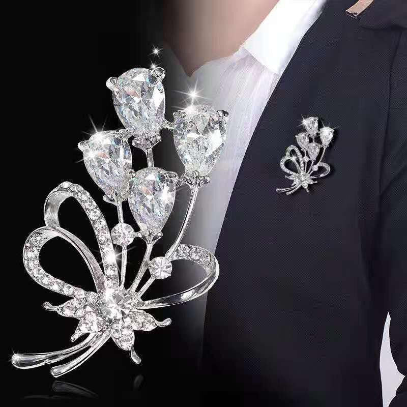 Women's Brooch Pin Girls Female Party Wedding Garment Decor Gift