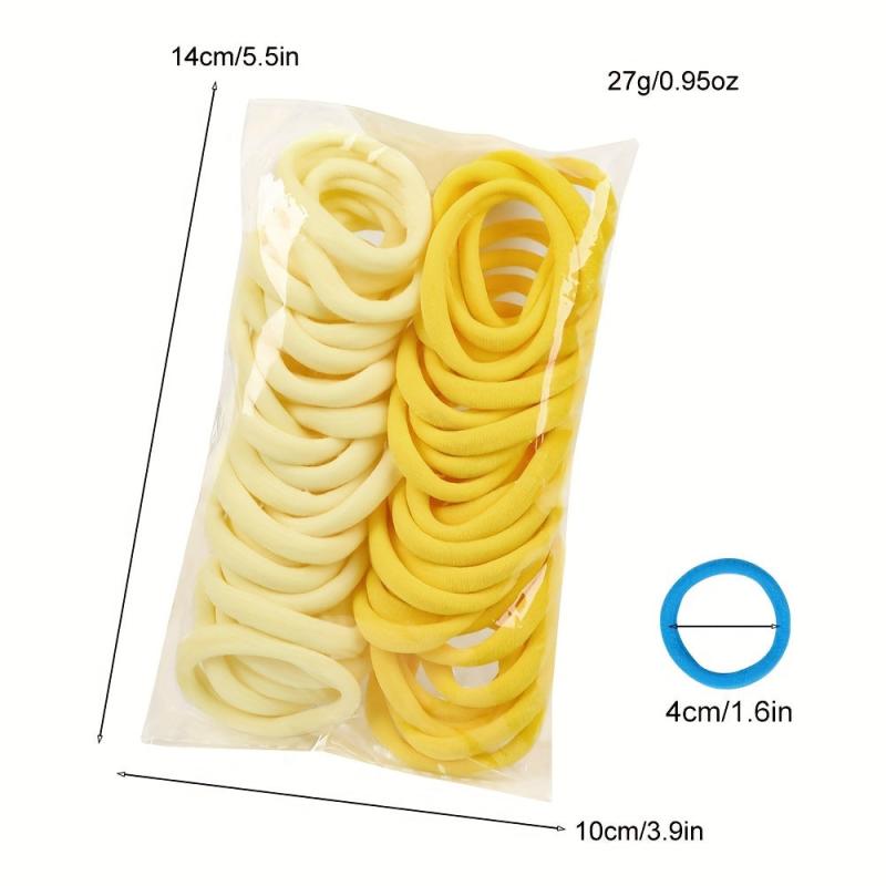 50pcs Colorful High Elastic Hair Tie Head Rope Hair Accessory