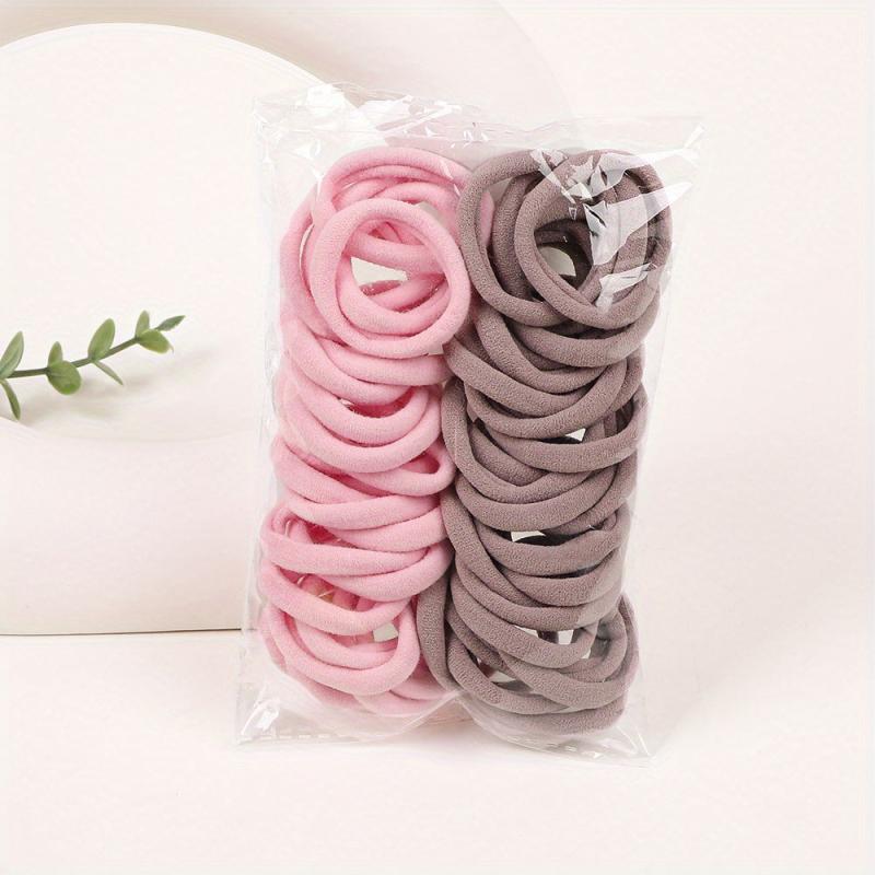 50pcs Colorful High Elastic Hair Tie Head Rope Hair Accessory
