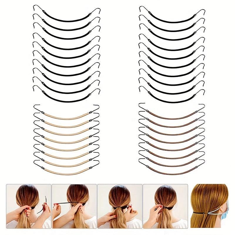 Elastic Ponytail Hair Hooks Skinny Hair Tie Bungee Strap Hair Accessories