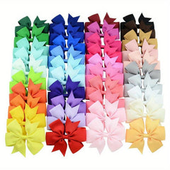 Striped Bow Hair Clip Set Minimalist Barrette Headwear Hair Accessories