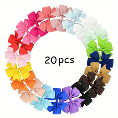 Striped Bow Hair Clip Set Minimalist Barrette Headwear Hair Accessories