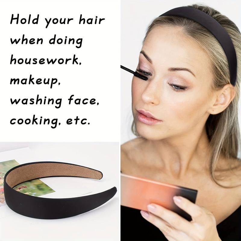 Satin Wide Brim Headband Non-Slip Hair Accessory