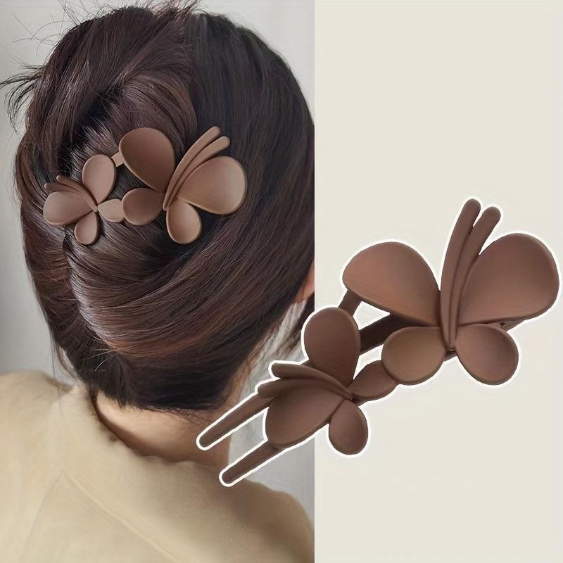 Butterfly Shape Duck Billed Hair Clip Ponytail Holder