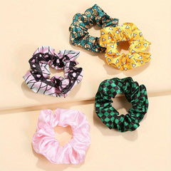 5pcs Colorful Scrunchie Elastic Hair Bands Hair Accessories