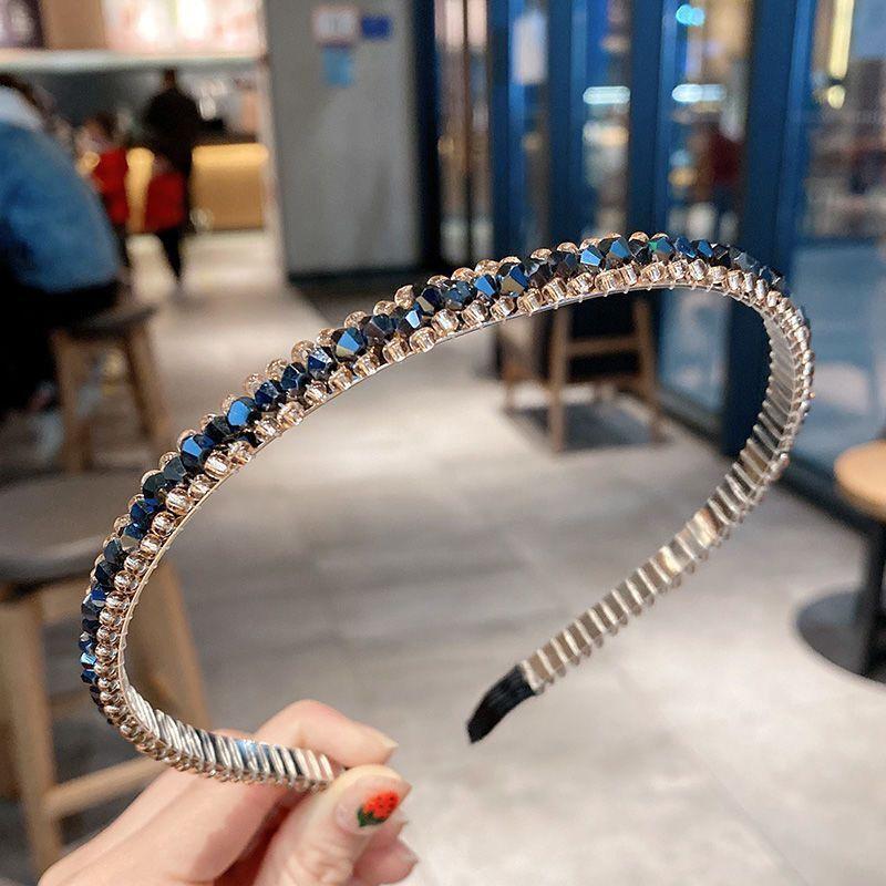 Vintage Rhinestone Hairband Thin Headband Girls Hair Accessories