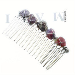Witch's Raw Stone Hair Comb Wrap Hair Accessories
