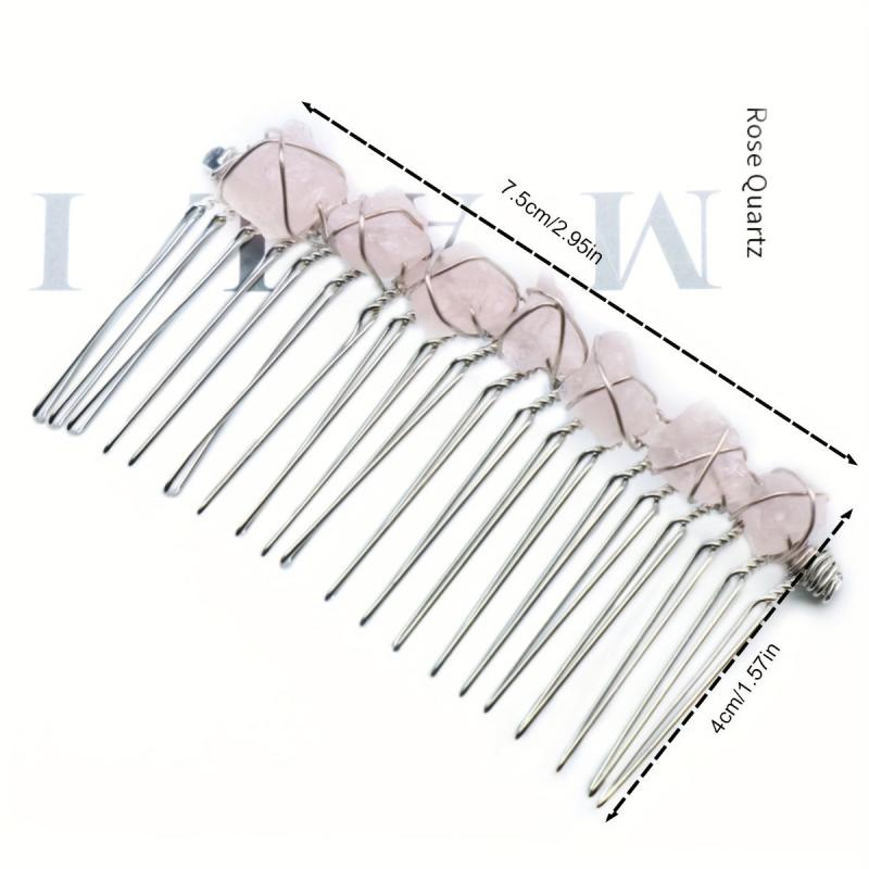 Witch's Raw Stone Hair Comb Wrap Hair Accessories