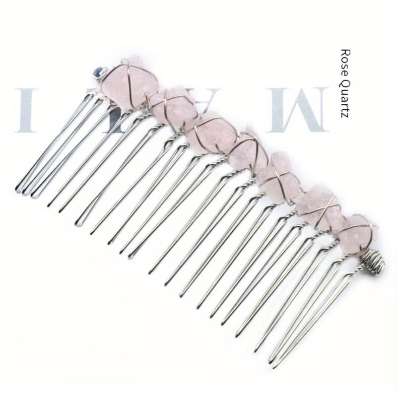 Witch's Raw Stone Hair Comb Wrap Hair Accessories