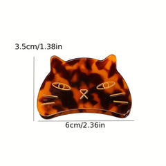 Acetic Cat Face Hair Claw Animal Clip Shark Claw Back Head Hair Ponytail