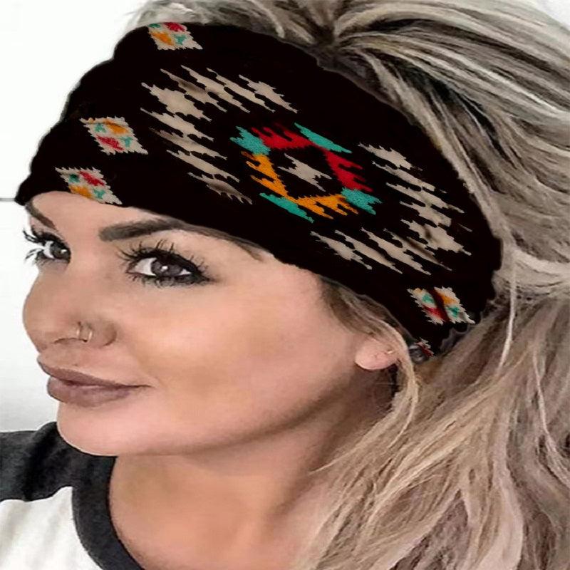 Skull Printed Wide Hairband for Halloween