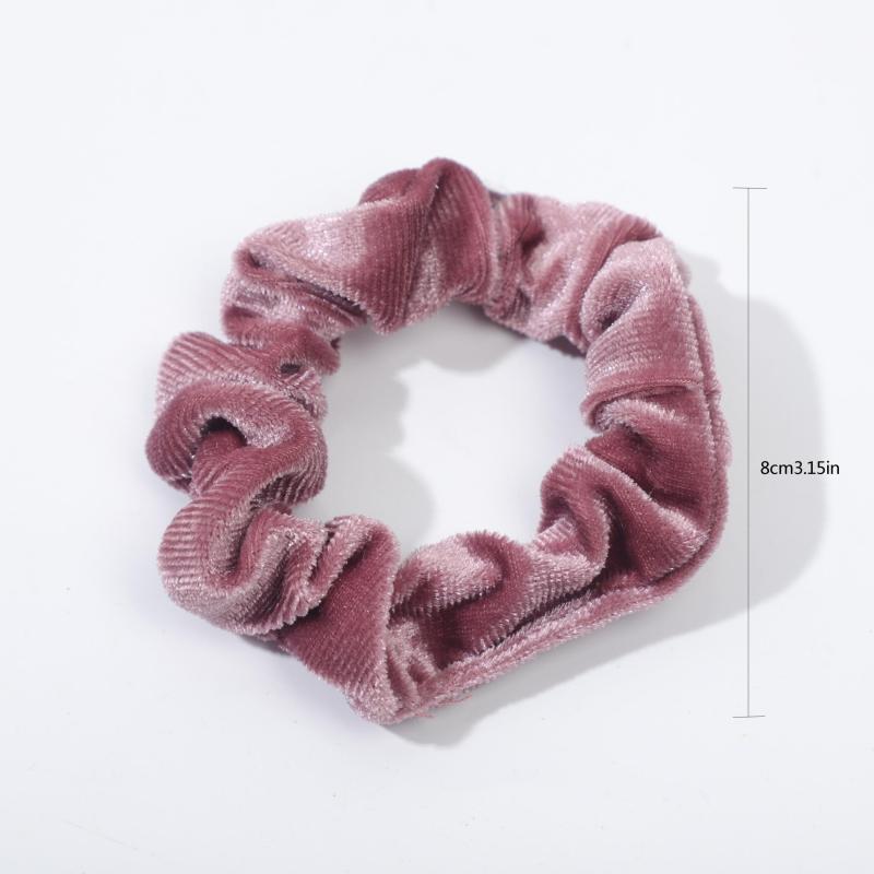 20pcs Retro Velvet Hair Scrunchies Soft Solid Scrunchie for Women Girls