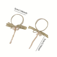 Elastic Bell Orchid Hair Tie Ribbon Hair Accessories
