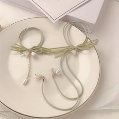 Elastic Bell Orchid Hair Tie Ribbon Hair Accessories