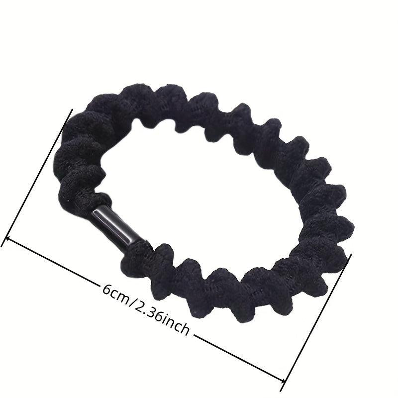 5pcs Plush Spiral Pattern Hair Tie Elastic Hair Rope Hair Accessories