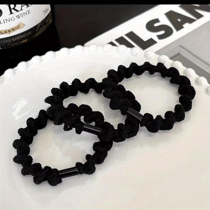 5pcs Plush Spiral Pattern Hair Tie Elastic Hair Rope Hair Accessories