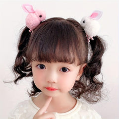 Plush Rabbit Hair Clip Duckbill Non Slip Hair Decoration