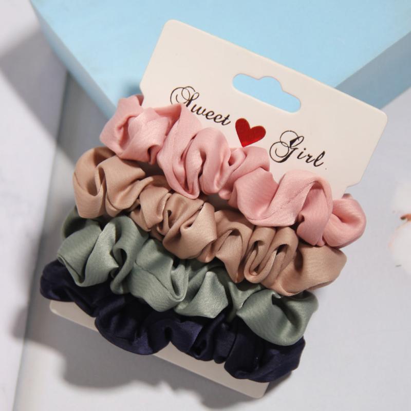 6pcs Colorful Elastic Hair Ties Hair Rope Hair Accessories For Women Girls
