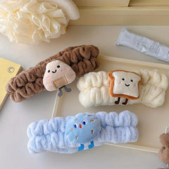 Rice Ball Toast Cookie Headband Soft Elastic Headband