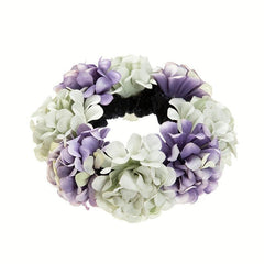 Flower Scrunchie Hair Tie Floral Hair Rope Female Hair Accessories