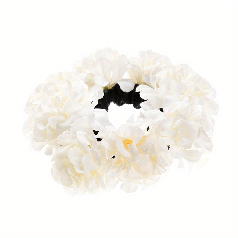 Flower Scrunchie Hair Tie Floral Hair Rope Female Hair Accessories