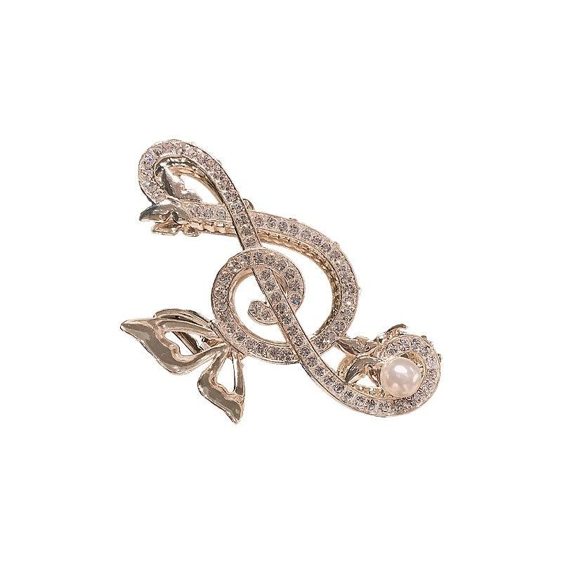 Musical Note Fairy Rhinestone Hair Claw