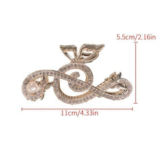 Musical Note Fairy Rhinestone Hair Claw
