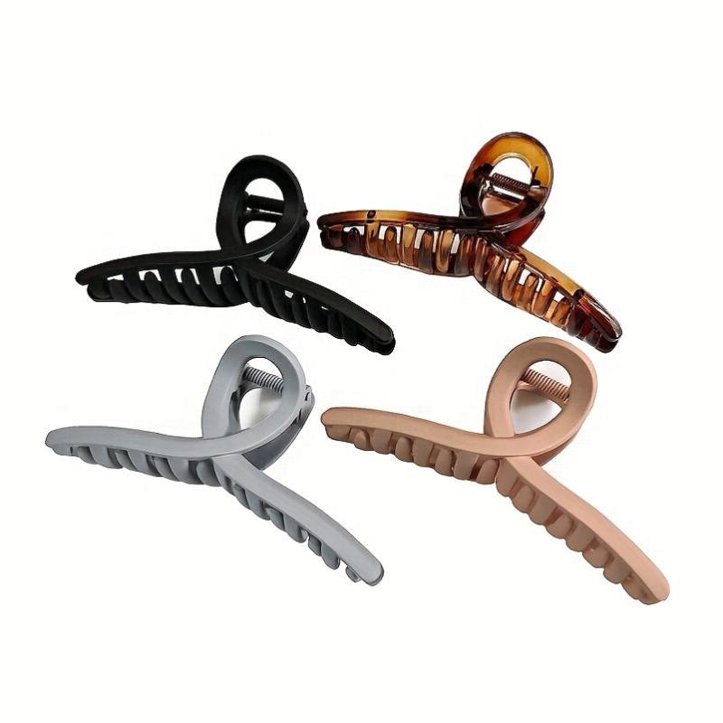 4pcs Hair Claw Nonslip Jaw Claw For Ponytail Holder Women Girls