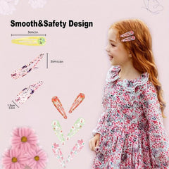 Colorful Metal Snap Hair Barrettes HairPin