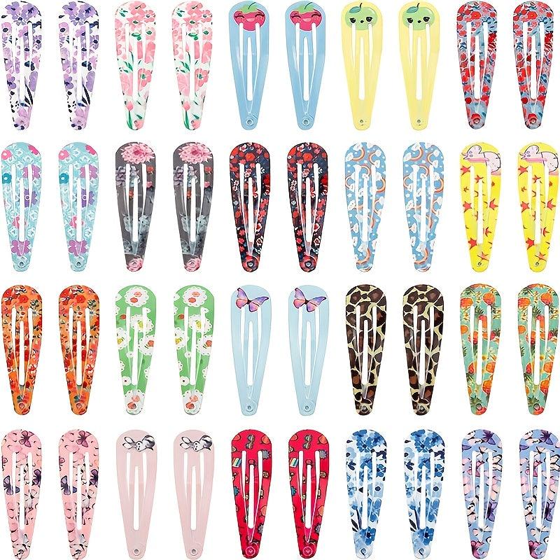 Colorful Metal Snap Hair Barrettes HairPin