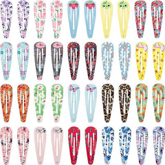 Colorful Metal Snap Hair Barrettes HairPin