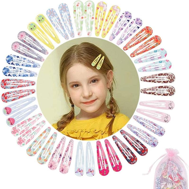 Colorful Metal Snap Hair Barrettes HairPin