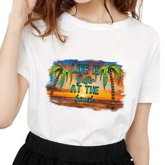 Beach Vacation Style Iron-on Heat Transfer Sticker