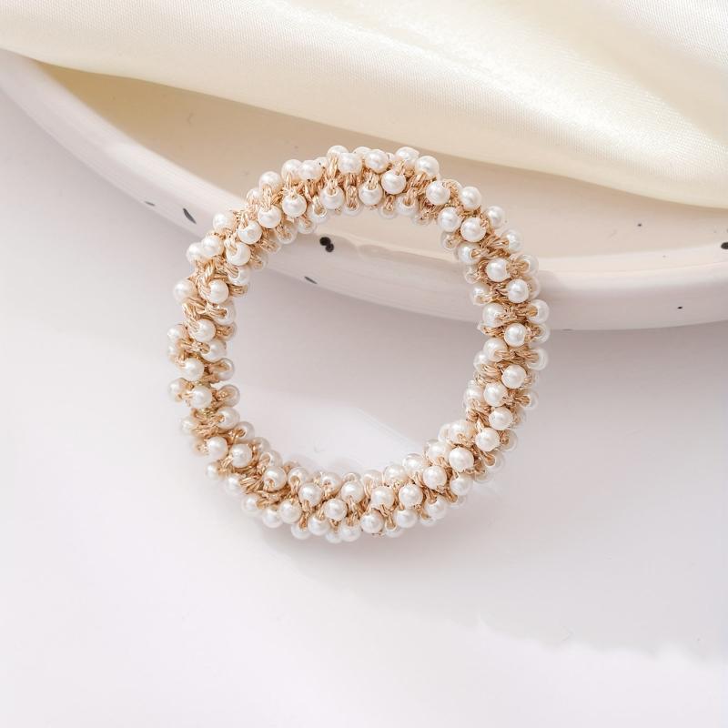 Faux Pearl Hair Tie High Elasticity Hair Rope Hair Accessories
