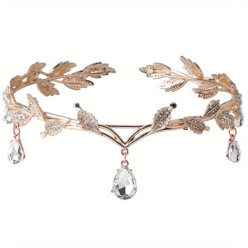 Crystal Rhinestone Wedding Tiara Crown for Brides
