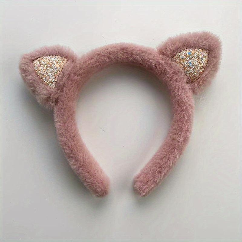 Cat Ears Hair Band Cartoon Headband for Skincare Girls