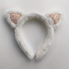 Cat Ears Hair Band Cartoon Headband for Skincare Girls