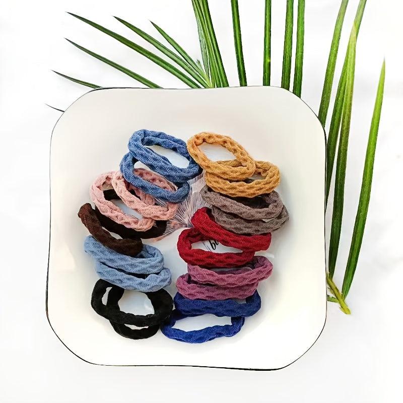 100pcs Colorful Small Elastic Hair Bands Ponytail Holder Rubber Bands