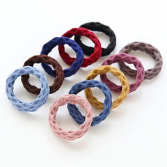 100pcs Colorful Small Elastic Hair Bands Ponytail Holder Rubber Bands