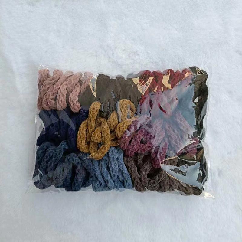 100pcs Colorful Small Elastic Hair Bands Ponytail Holder Rubber Bands