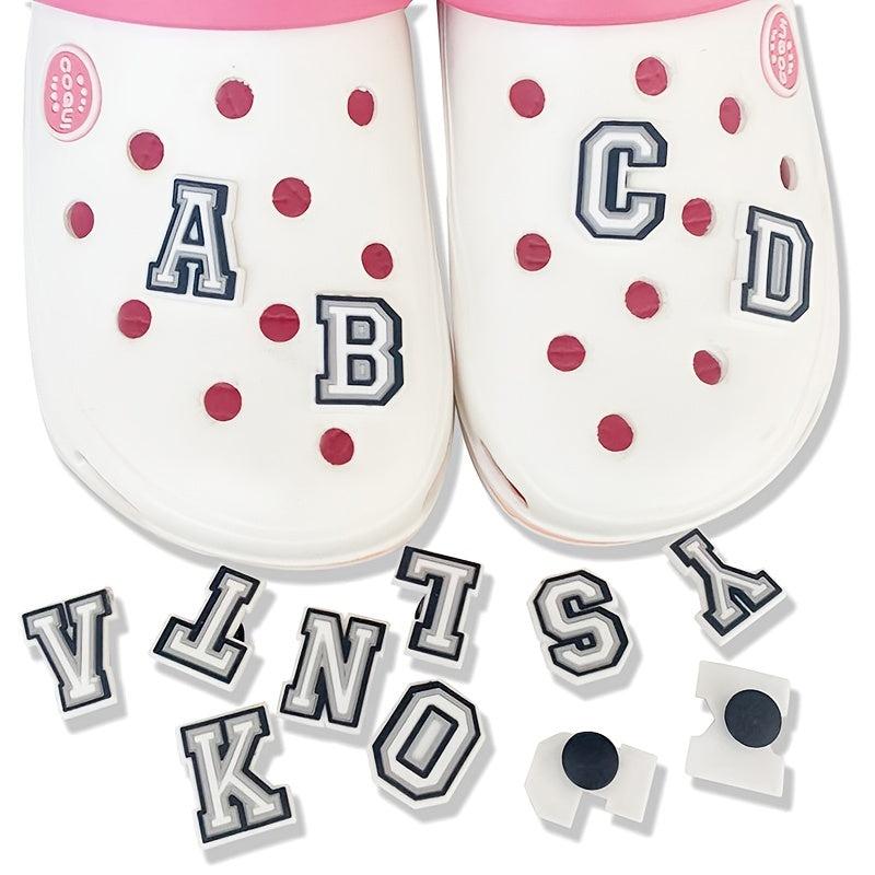 26pcs Alphabet Shoe Charms Decorations Party Favors Birthday Holiday